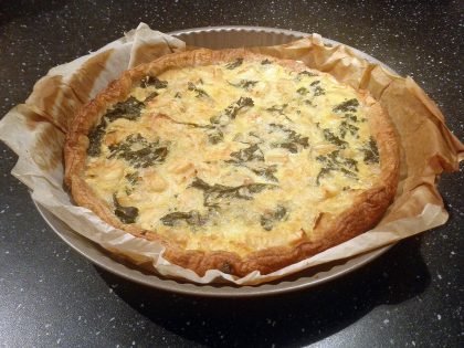 Quiche panais et chou kale