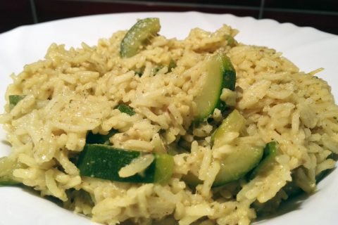 Riz aux courgettes et lait de coco