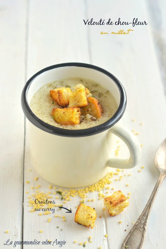 Velouté de chou-fleur et millet