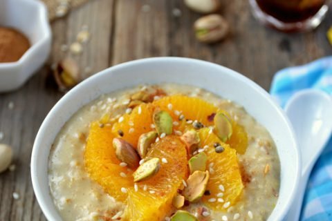 Porridge d’avoine à l’orange et à la cannelle