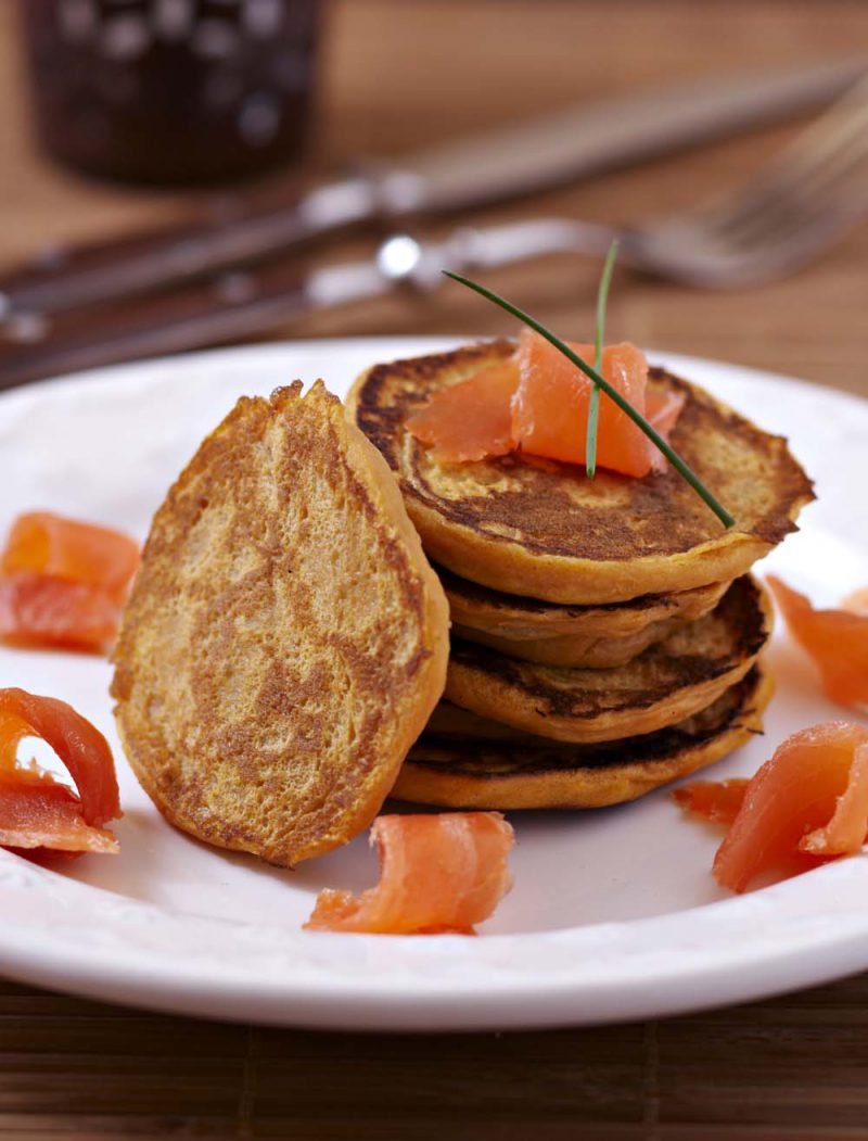 Blinis délicieux à la patate douce