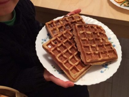 Gaufres à la fleur d’oranger