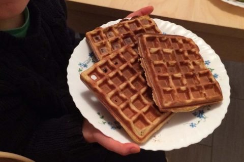 Gaufres à la fleur d’oranger