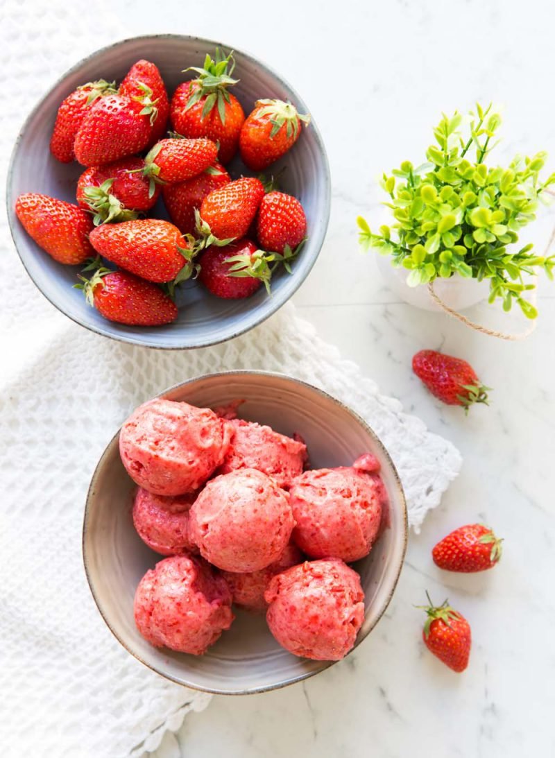Nana ice cream fraises banane