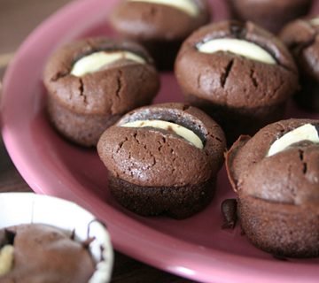 Petits gâteaux délicieux aux 2 chocolats