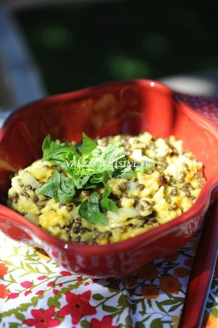 Curry de riz et lentilles