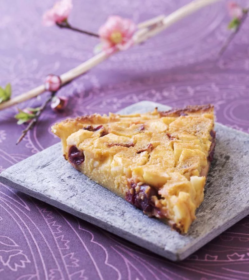 Tarte au jus de cerise acerola et aux pommes