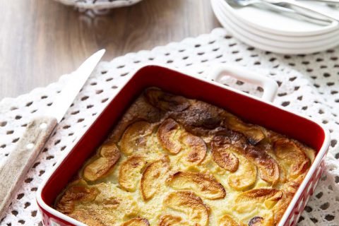 Délicieux far breton aux pommes – sans lactose