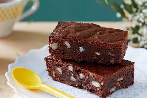 Brownie sans beurre aux amandes