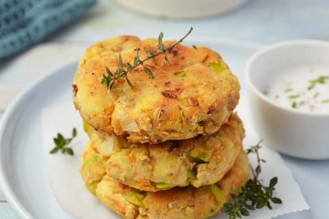 Galettes aux légumes Okara