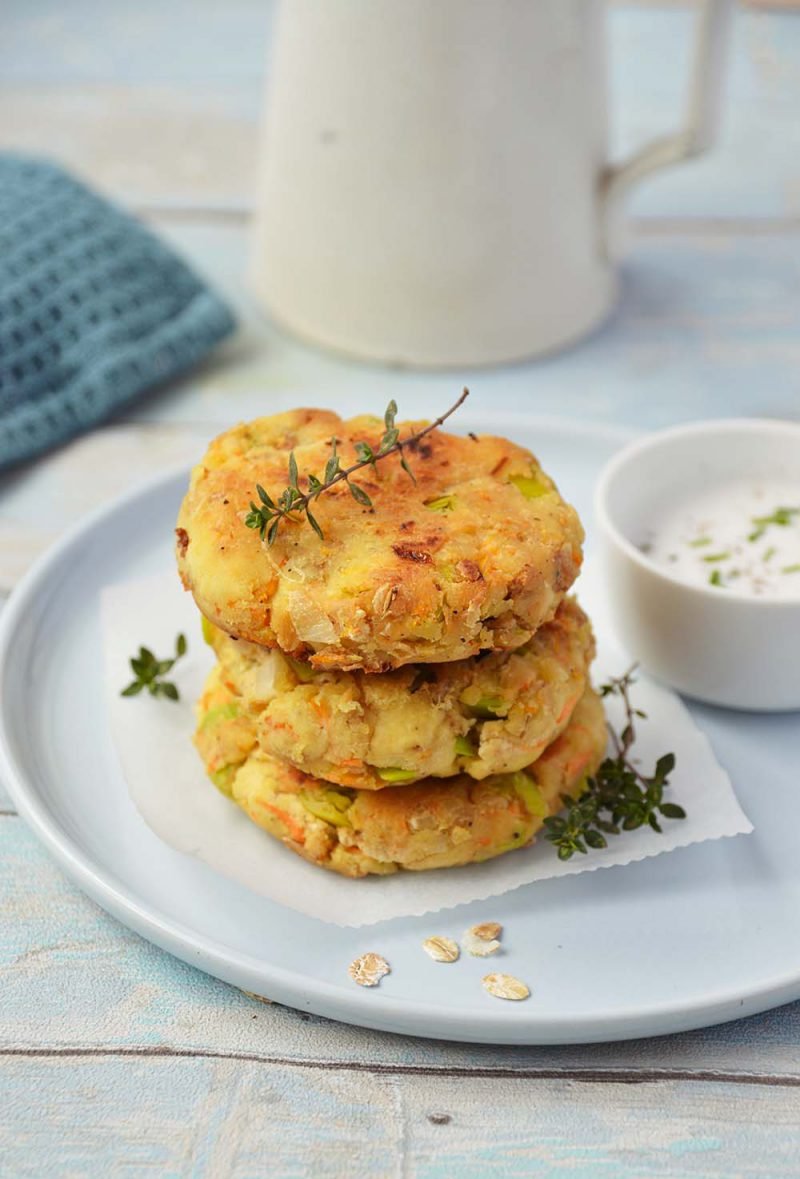 Galettes aux légumes Okara