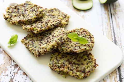 Galettes de quinoa et courgettes