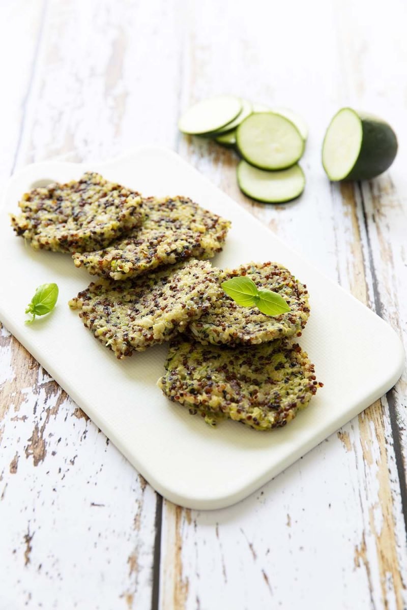 Galettes de quinoa et courgettes