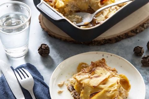 Gratin de pommes de terre aux cèpes