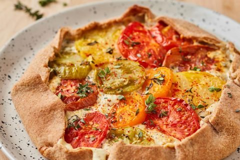 Tarte aux tomates et moutarde à l’ancienne