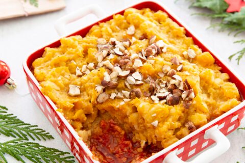 Parmentier végétal panais butternut – recette de Noël